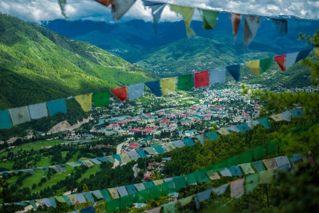 View of Thimphu Town